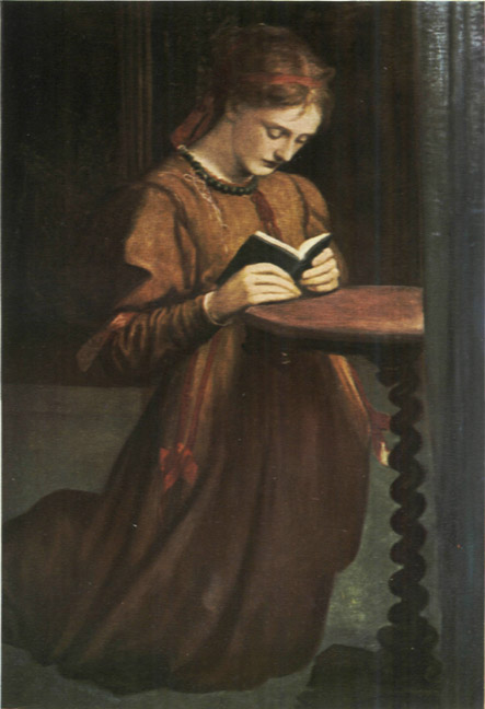 lady reading and praying